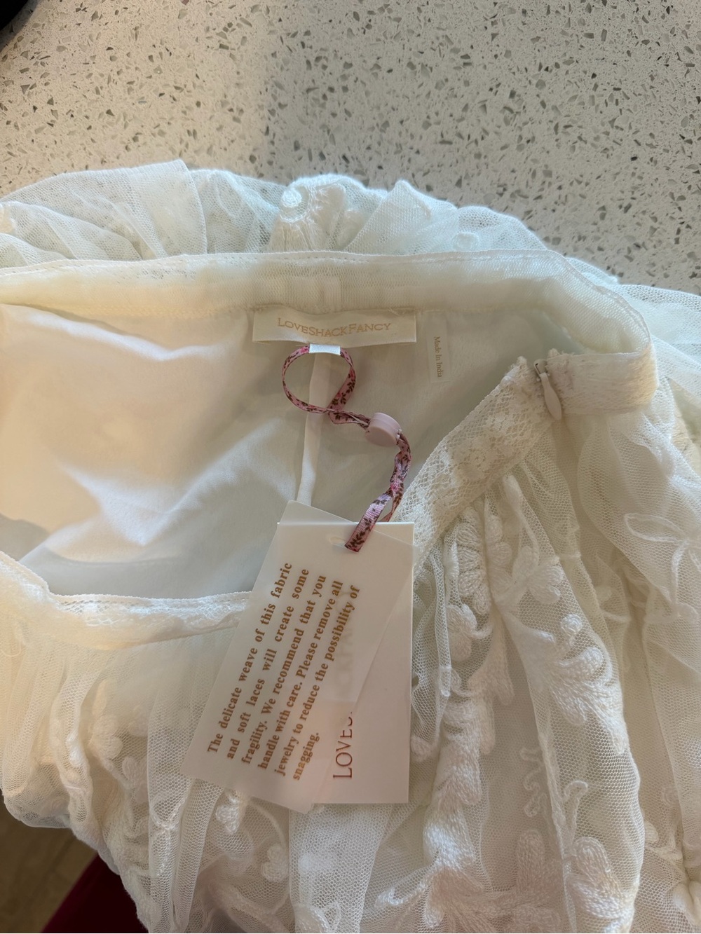 LoveShackFancy Ivory Tiered Lace Maxi Skirt - Picture 5 of 5